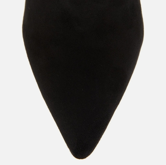 Sexy Chic Jeffrey Campbell Black Microsuede OTK Boots - Picture 8 of 13